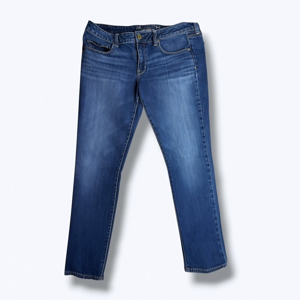American Eagle Women's Skinny Jeans Size 12 Medium Wash Stretch Y2K